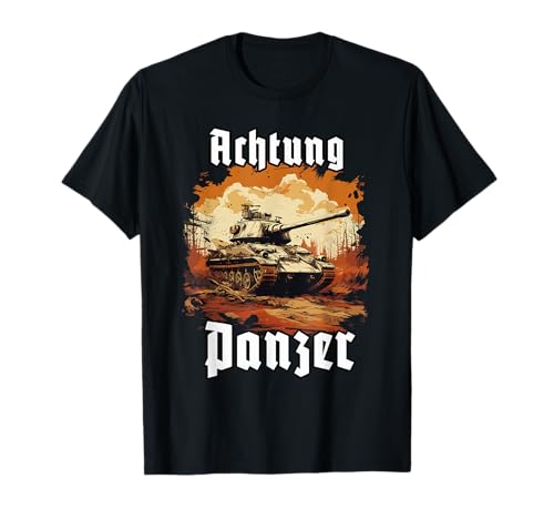 Tanques Atención |Arma Tanque Alemana | Tanque T Soldados Camiseta