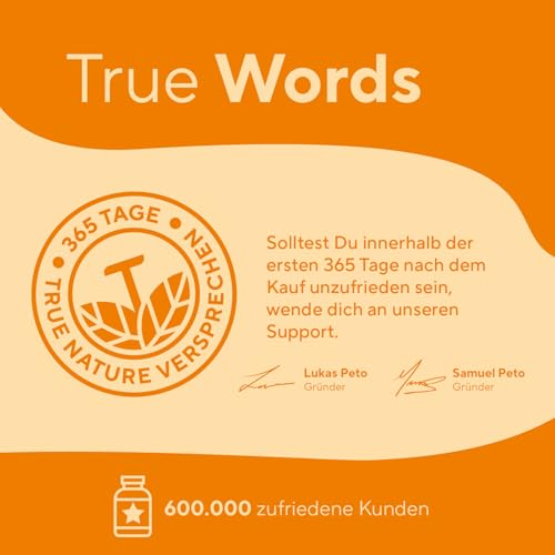 Vitamin A – Retinol hochdosiert (10.000 I.E.) – 365 Tabletten (3.000 µg) – Vit A Kapseln Alternative – Direkt verwertbare Form – Vegan, ohne Zusätze, deutsche Produktion – TRUE NATURE®