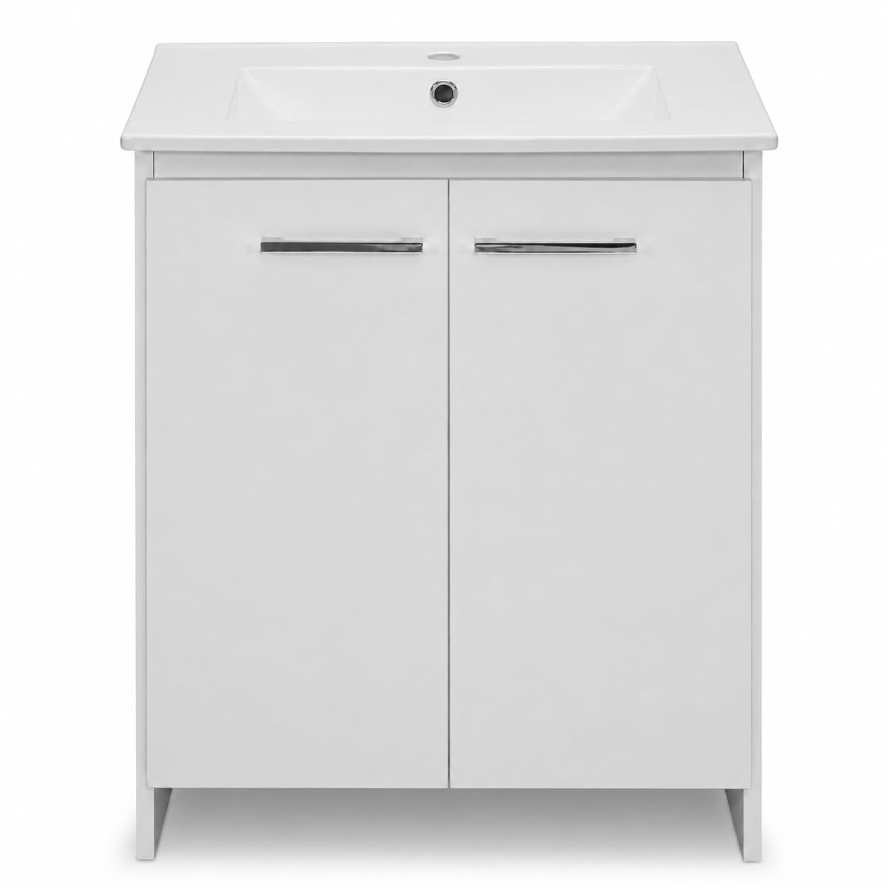 Meuble Sous Vasque Blanc avec Lavabo 60 x 87 x 46 cm - Salle de Bain