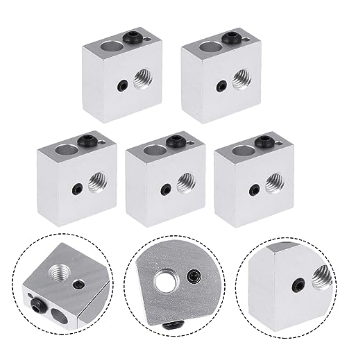 PLAFOPE 5pieces Heating Block Compatible with Makerbot Printer High Temperature Resistant Hot End Heater Block for Extru