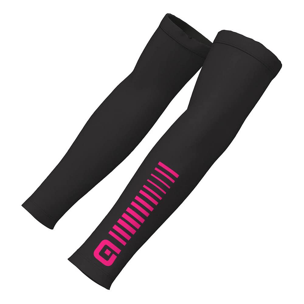 Ale' Unisex Black/Fluo Pink Alé Cycling Sunselect Summer Sleeves, Xl