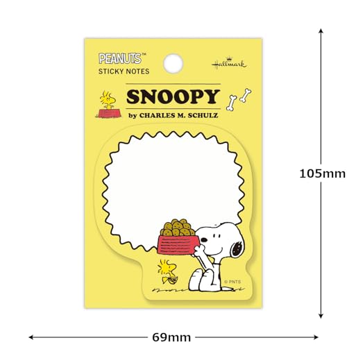 Image of Hallmark 849115 Snoopy Sticky Notes, Die Cut