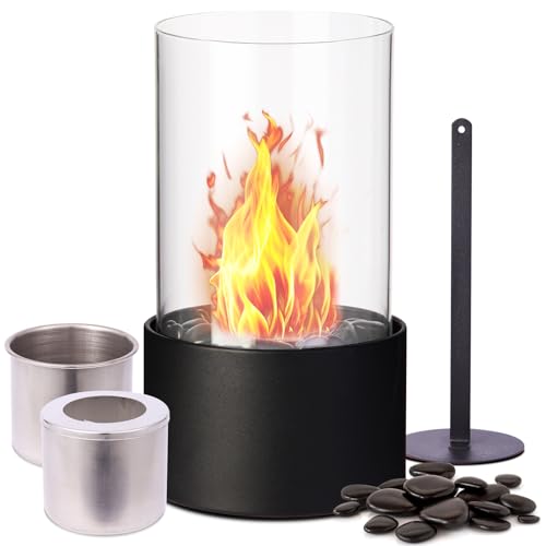 Littadeer Tabletop Fire Pit for Indoor/Outdoor - 10" Table Top Fi...