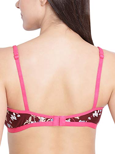 Image of Clovia Women's Cotton Non-Padded Non-Wired Floral Print Bra