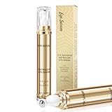 Caffeine Eye Serum, Hyaluronic Acid Under Eye Cream for Dark Circles and Puffiness Anti Aging with 360° Massage Ball Reduce Bags, Wrinkles and Fine Lines 20ML
