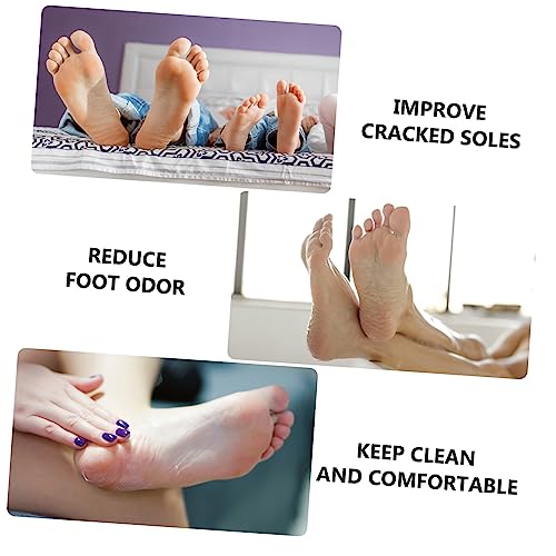 BIUDECO 2 Pares De Meias Com Máscara Para Os Pés Máscaras Para Clareamento Máscaras Úteis Para Os Pé