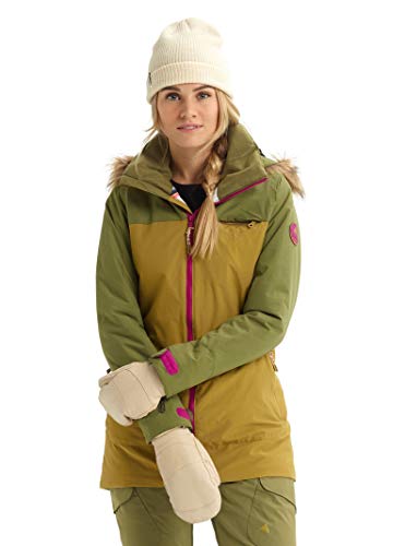 Burton Womens Lelah Jacket, Martini Olive/Evilo, X-Small