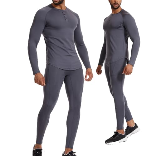 Ensemble de sous-vêtements de compression thermique pour le jogging - 3