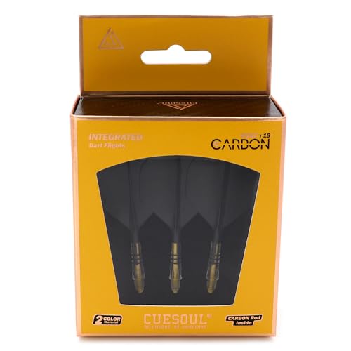 CUESOUL ROST T19 Carbon integrierter Dartschaft und Flug Series,Standardform,3er-Set,schwarz Flug und gelb Schaft(CS-AK57XB1-3) CUESOUL ROST T19 Carbon integrierter Dartschaft und Flug Series,Standardform,3er-Set,schwarz Flug und gelb Schaft(CS-AK57XB1-3)