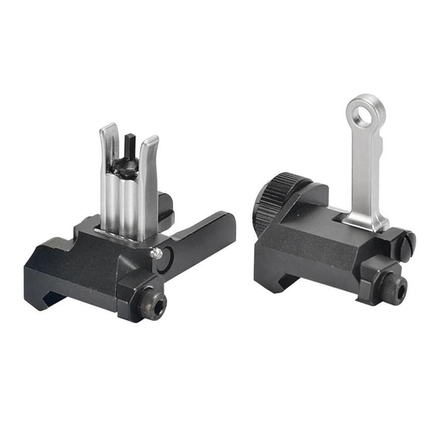 Viseur de secours rabattable haut de gamme à profil bas pour rail 20 mm - 3