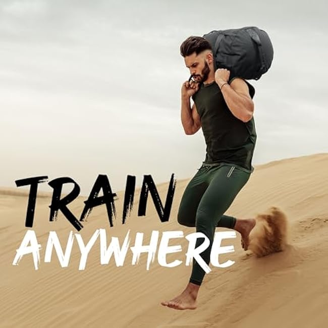 Yes4All Workout Sandbags, Heavy Duty Sandbags - Black - L