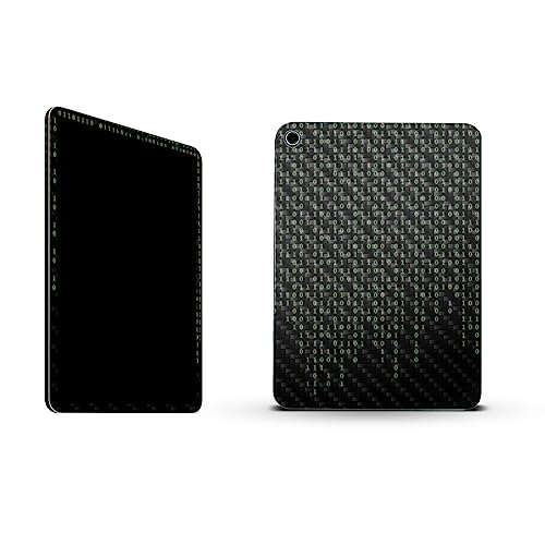 Image of MightySkins Carbon Fiber Skin Compatible with Apple iPad 10.9 inch 10th Gen (2022) Full Wrap Kit - Red Pill | Protective, Durable Textured Carbon Fiber Finish | Easy to Apply | Made in The USA