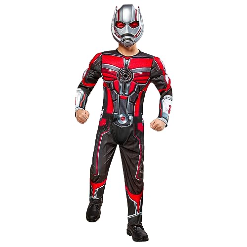 Rubies Déguisement Antman Am3 Deluxe pour enfants, Jumpsuit et masque, Officiel Marvel pour carnaval, Noël, Anniversaire, Fêtes et Halloween.