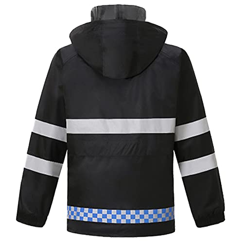 Btmpmcs Jaqueta masculina à prova d'água/calça para uso ao ar livre anti-tempestade com capuz capa