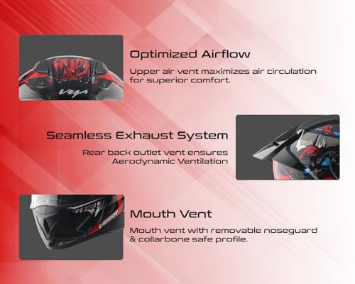 Vega Store Vega Rapid Mandy Monkey D/V Full Face Motorcycle Helmet - Image 6