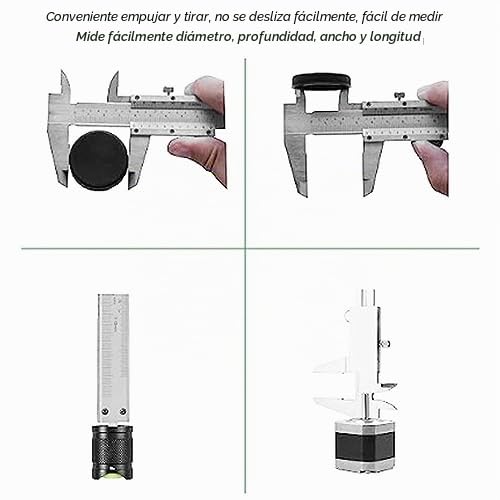 Garosa Calibrador Vernier 0-50Mm Acero Inoxidable