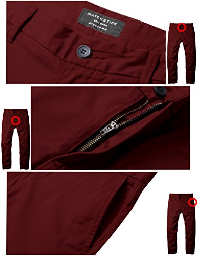 Image of Match Men's Regular Fit Comfort Stretch Casual Chino Pants