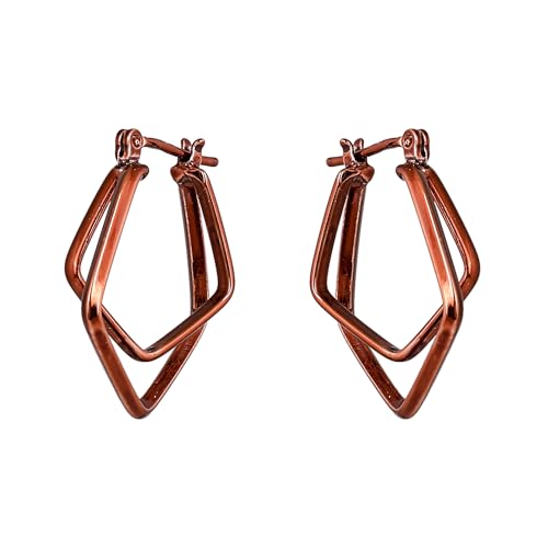 See full amazon price history chart for Estele Chocolate Brown Dual Rhombus Designer Hoop Earrings for Women Estele Chocolate Brown Dual Rhombus Designer Hoop Earrings for Women (B0CXXPNJ22) Amazon Price History, Amazon Price Tracker