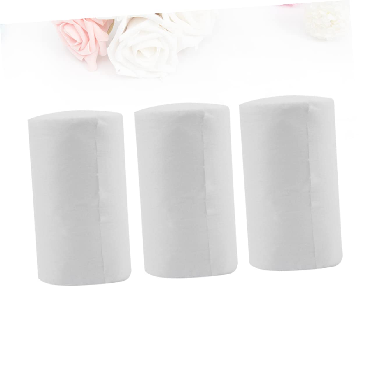 Toyvian Protège-Couches Jetables Biodégradables pour Bébé 3 Rouleaux de 200 Feuilles Doublures Blanches en Tissu Non Tissé Usage Pratique pour Couches