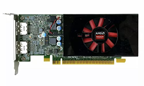 INTERWEB Renewed Compatible with ATI AMD Radeon R7 450 4GB DDR5 Low Profile SFF Dual DisplayPort PCI-e x16 Slot Video Card (Renewed)