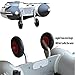 DjxAzthuria Aluminum Boat Launching Wheels Dolly Trailer Tires Towing Cart for Inflatable Aluminum Alloy Boats/Kayak/Rowing Boat Dolly Boat Launching Wheels Boat Launching(RED Inflatable Wheel)