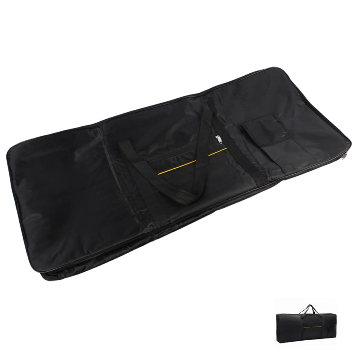 Borsa Custodia Nero 61 Tasti per Tastiera Elettronica Oxford Design Elegante Usabile come Borsa a Tracolla o Zaino