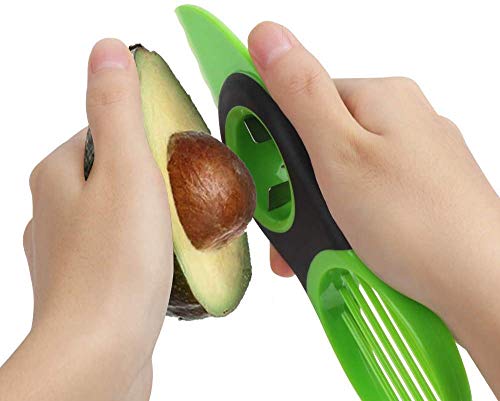 Ortarco Avocado Cutter 3 in 1 Avocado Slicer Avocado Peeler Fruit Peeler Kitchen Tools - Thumbnail 3