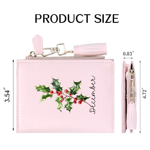 Customized Wallets for Women Birthday Flower Theme,Valentine's Day Gift for Lover, Girlfriend, Birthday Gift for Friends and Familyt 0470l2