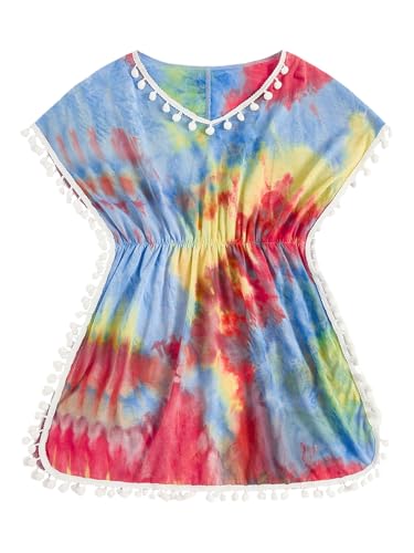 Milumia Girl's Tie Dye Beach Coverup Swimwear