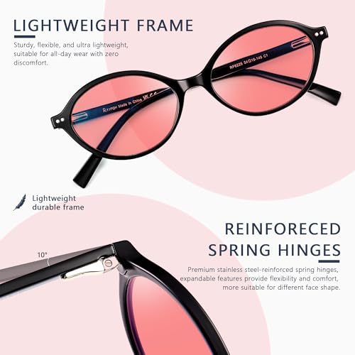 Image of Fluorescent-41 Pink Tinted Blue Light Blocking Glasses for Migraine, Light Sensitivity, Photophobia JF5002