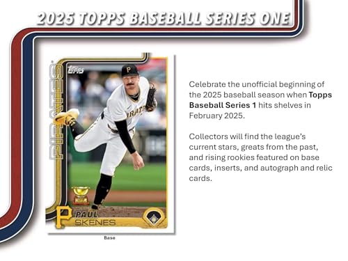 2025 Topps Series 1 Baseball Trading Card MLB Hanger Box