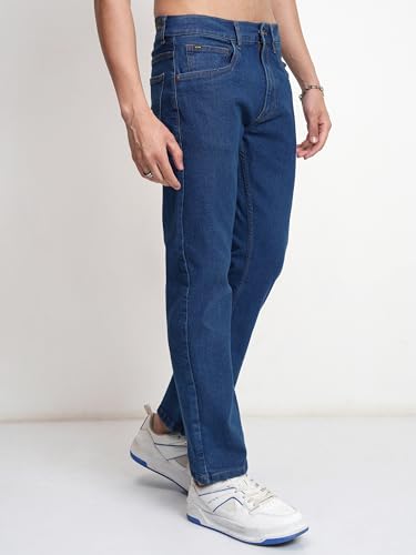 Image of Highlander Men's Straight Fit Jeans | Mid Rise | Stretchable Fabric | Designed for Comfort & Ease of Movement | Jeans for Man
