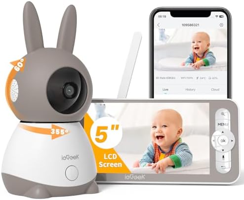 ieGeek 2K Wifi Baby Monitor with Camera and Night Vision, Phone A...