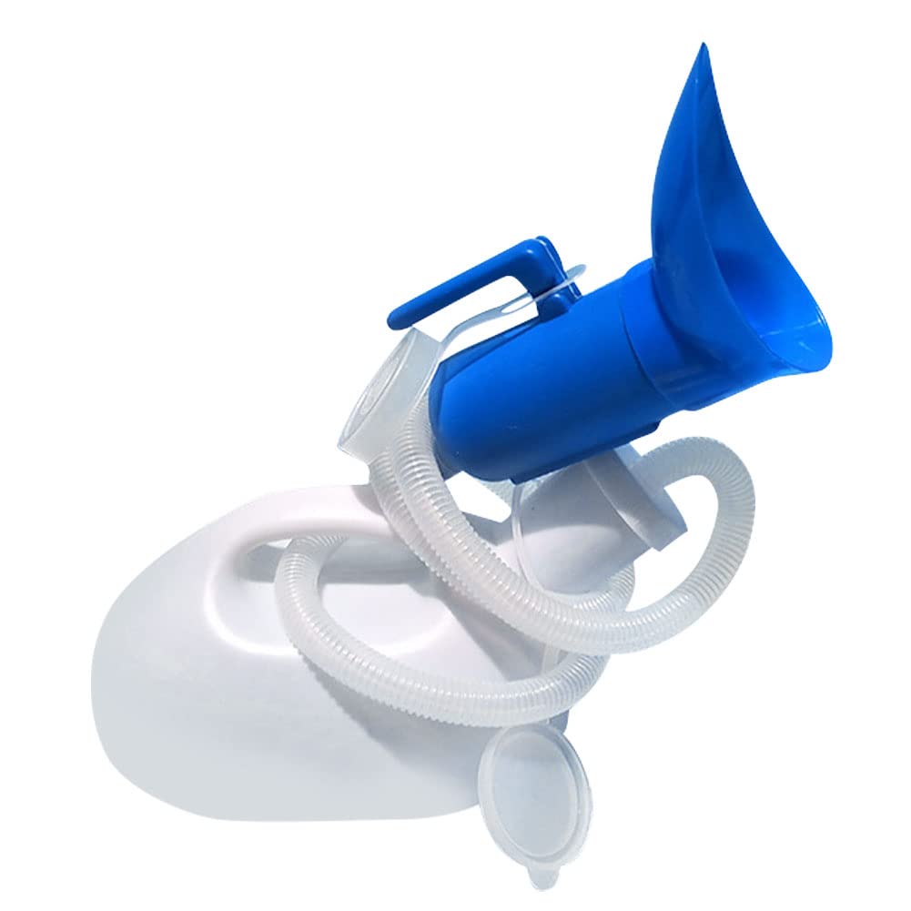 Leakproof Unisex Portable Urinal Toilet - 2L Urine Bottle with Female Urinal Attachment - Male Urinal Bottle - Wee Bottle for She/He - Travel Urinal - Pee Bottles for Men