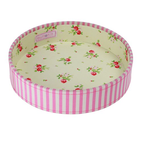 Button It luz apilables de costura diseño a rayas/Needlework bandeja acolchada para ordenador portátil