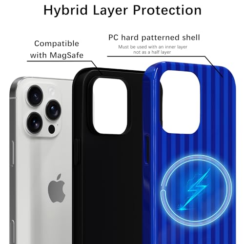 Coque iPhone 16 Pro Max MagSafe rigide et souple bleue - 6