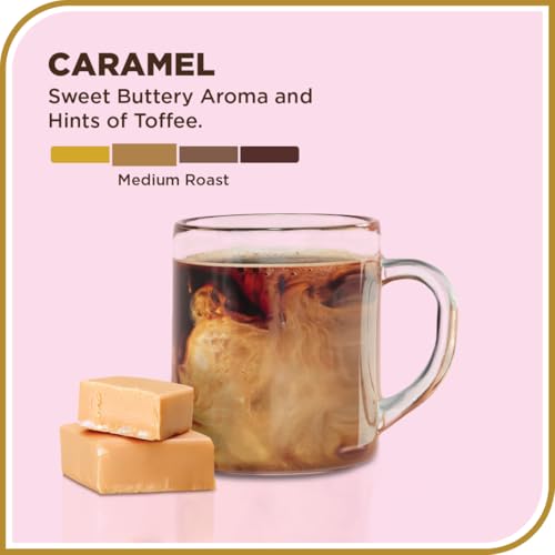 Don Francisco's Caramel Ground Coffee, Medium Roast – 100% Arabica, Flavored Coffee, 12 oz Bag