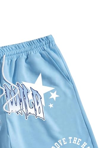 SHENHE Men's Graphics Shorts Drawstring Waist Print Workout Track Streetwear Shorts with Pocket4