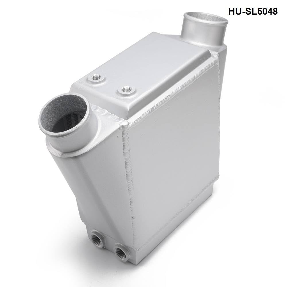 Chłodnica intercooler Intercooler do turbiny 15" X 11" X 4,5" Wlot/wylot: 2,5" WLOT WODY DO POWIETRZA MONTAŻ PRZEDNI ALUMINIOWY INTERCOOLER TURBO HU-SL5048(Polished)