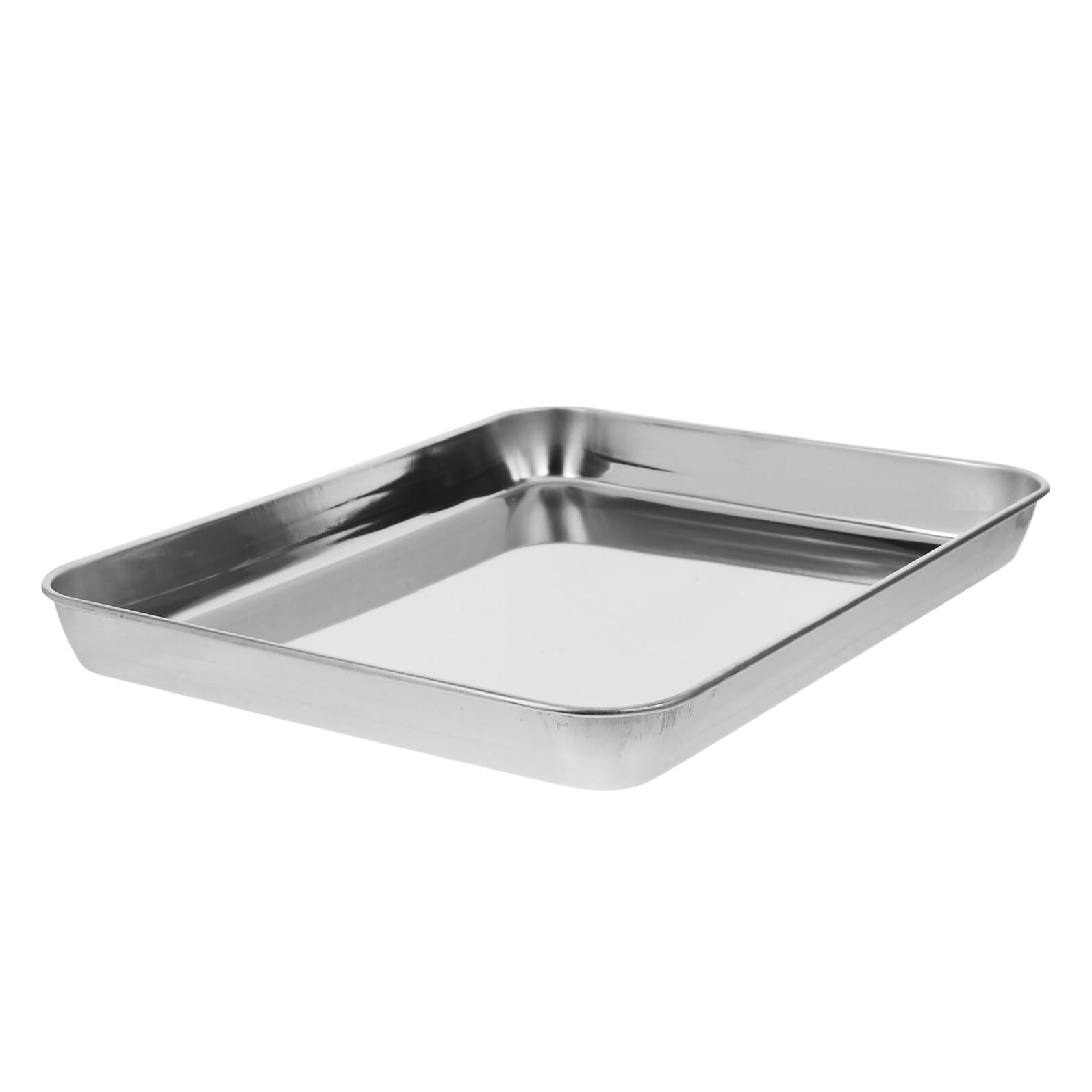Vassoio per Strumenti Medici in Acciaio Inossidabile Rinforzato Piatto Metallico Multifunzione per Laboratorio Design Antiribaltamento e Facile da Pulire