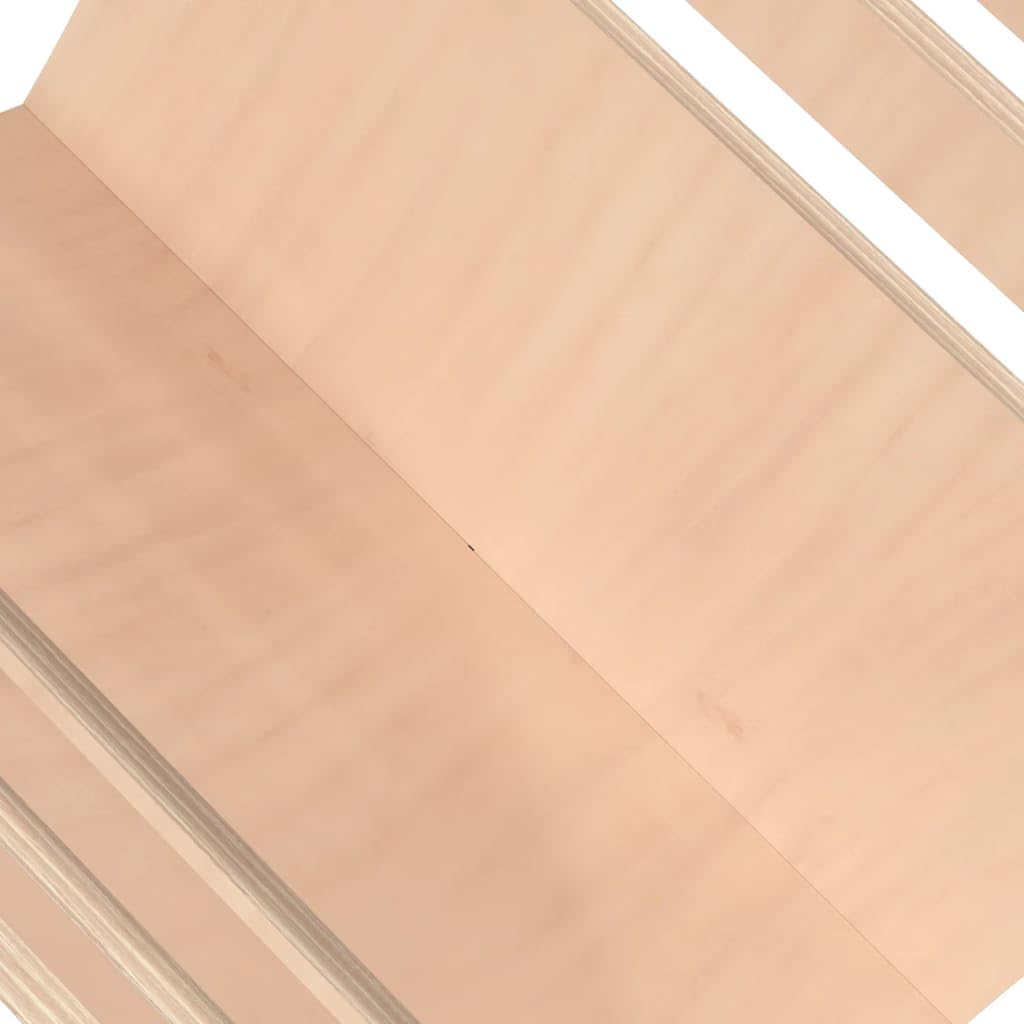 Portariviste in legno naturale, dimensioni 29,5 x 29,5 cm, salvaspazio, per soggiorno, ufficio e bagno, stabile per riviste, volantini e cataloghi