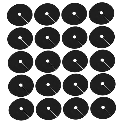 GARIOUANS 20個防草布 通気性 保湿性に優れた不織布製 ラウンドツリーリング 除草用ガーデニングコントクロス 雑草防止 耐久仕様で果樹栽培に