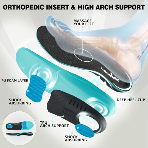 OrthoComfoot arch support shoe design