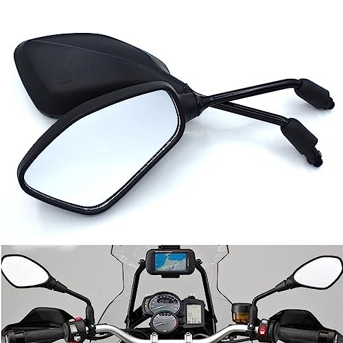 Motorrad spiegel 10mm Motorrad Rückspiegel Links Und Rechts Spiegel Schwarz Für H&ONDA CB650F CB1000R PCX125 PCX150 CB1100