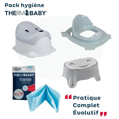 Baby Pot + Wc Riducing + Passi Non Slip + Materasso Mutevole Usa E Getta + Schiuma Disinfettante - 2