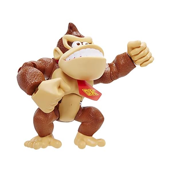 Super Mario - Figura Donkey Kong de 15 cm de Altura - Figura Totalmente Articulada - Juguete Niños 3 Años + - Image 3