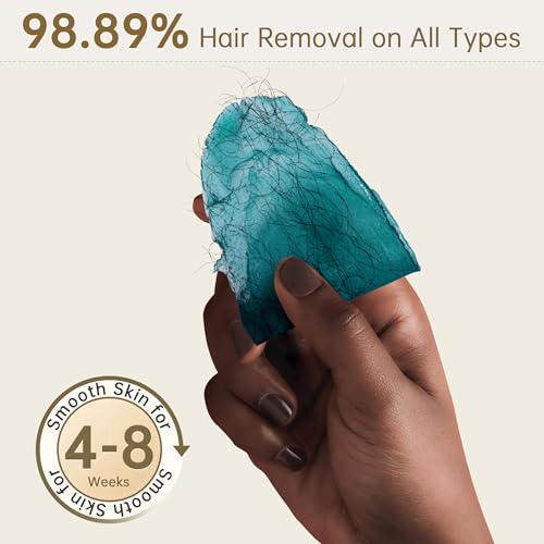 Lifestance Wax Beads Set, 5 Kinds of Waxing Beads, Hard Wax Beans with 57 Items Silicone Spatulas, Perfect for Any Waxing Warmers, Wax Beads for Hair Removal for Bikini Underarm Face Body