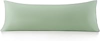 Oubonun 100% Cotton Body Pillowcase 800 Thread Count 21x54 Sage Green - Breathable Moisture Wicking Hotel Luxury Cover All Seasons