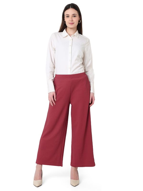 Image of Smarty Pants Women's Cotton Rib Pleated Trouser.