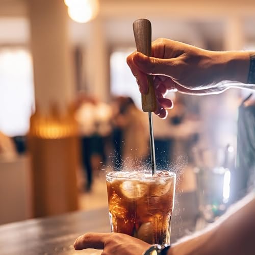 Ensemble d'outils de bar Final Touch complet avec passoire doseur et support - 7